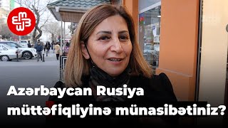 Sorğu: Azərbaycanın Rusiya ilə müttəfiq olmasına münasibətiniz?