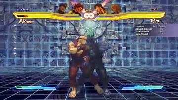 Street Fighter X Tekken 2013: Ryu F+MP Option Select Super Art