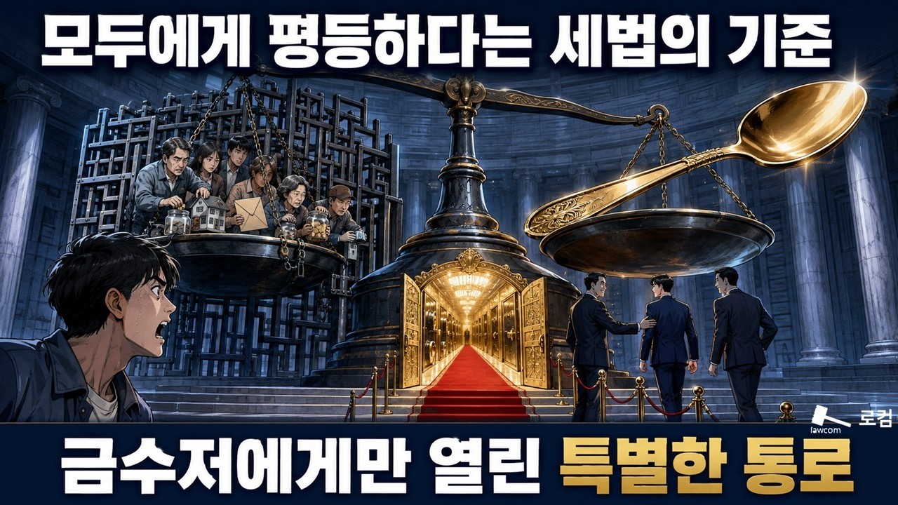 모두에게 평등하다는 세법의 기준