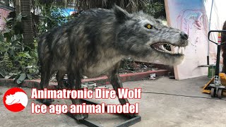 Ice Age Animatronic Dire Wolf Model