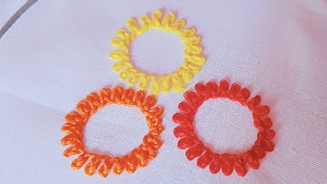 Rosette Chain Stitch Tutorial (Long Video) | Hand Embroidery 🪡