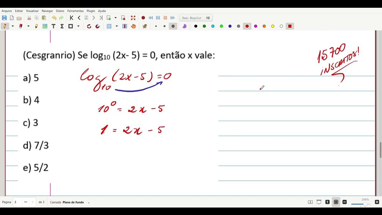 cesgranrio-se-log10-2x-5-0-ent-o-x-vale-youtube