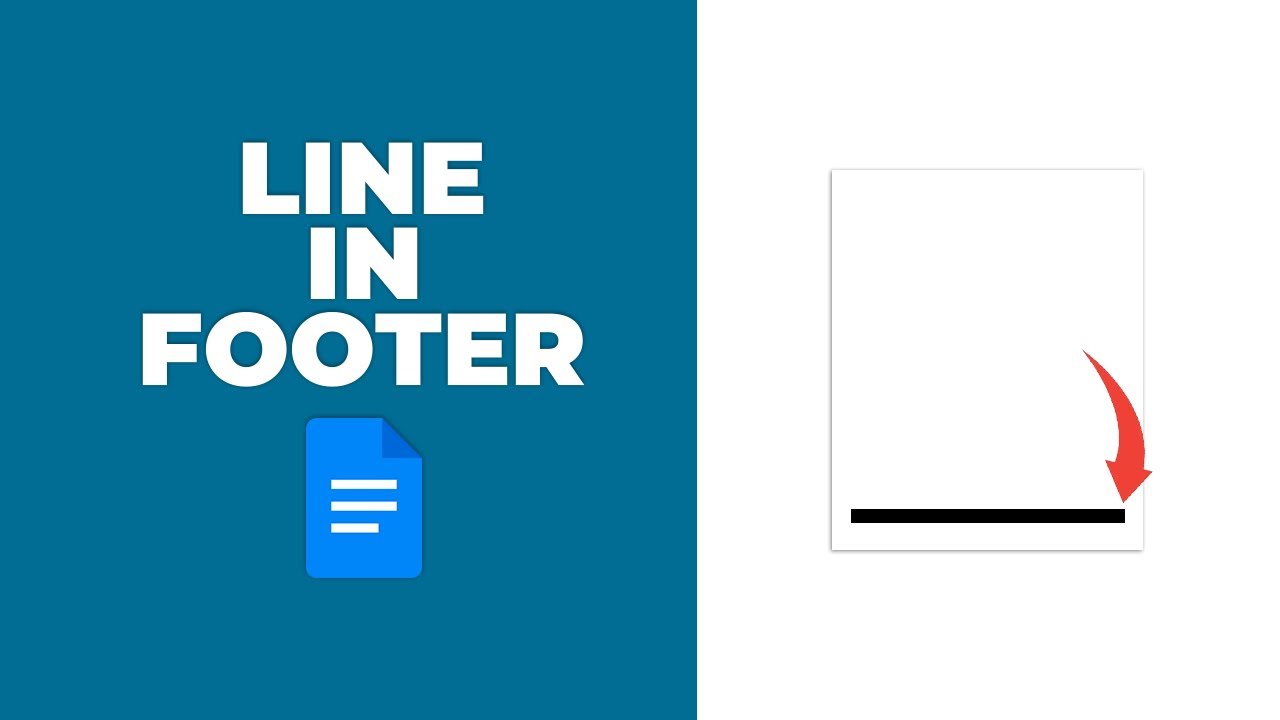 How to add a line in the Footer of Google Docs