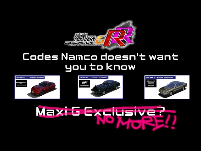 WMMT6RR] Research Files - 3 gear codes Namco doesn't want you to