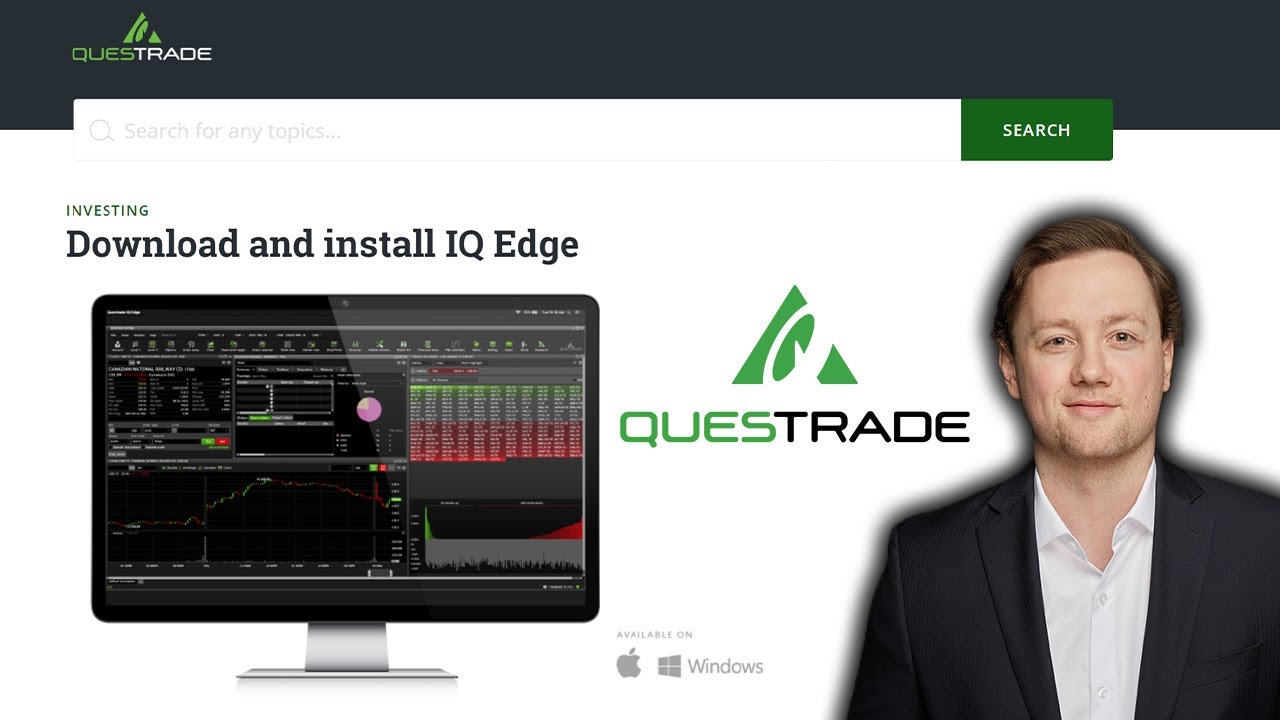 How to download and setup Questrade IQ EDGE YouTube