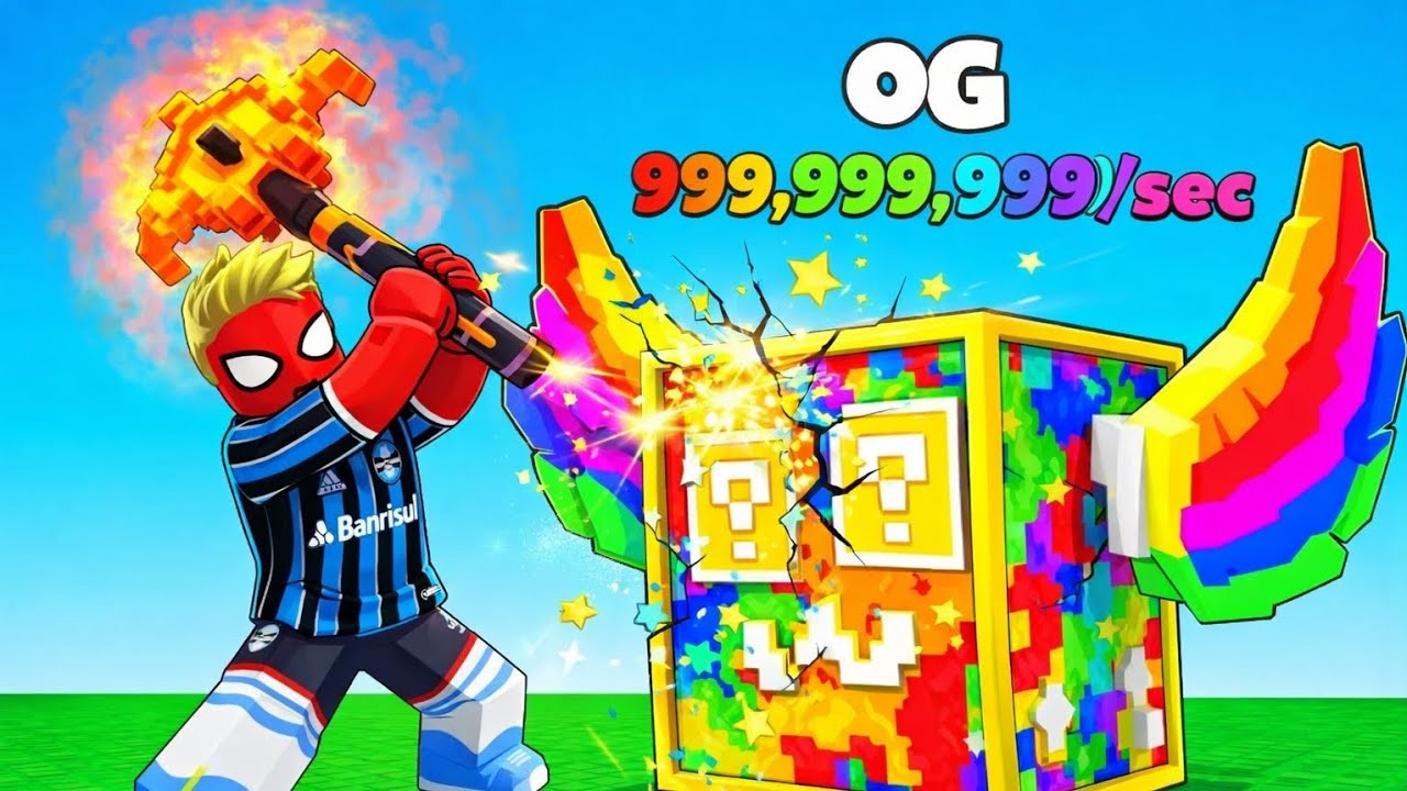 Jogando quebre a Lucky block de novo. #roblox #brainrot #luckblock #games #memes 