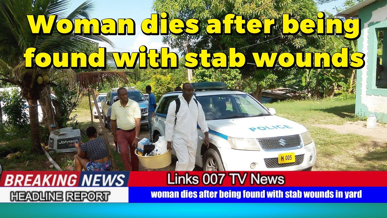 Woman dies after being found with stab wounds in yard - YouTube