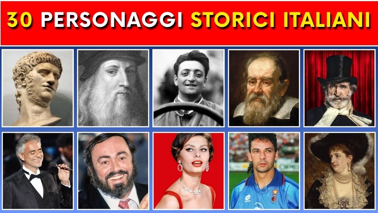 Riesci a Indovinare Tutti i Personaggi Storici Italiani? (QUIZ cultura generale)