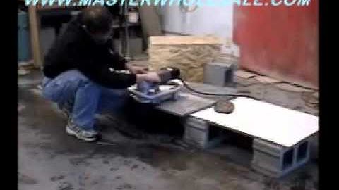 Flex LWW 2106 Marble and Granite Router and Profiler Demonstration Video