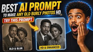 How to Enhance Old Blurry Photos to HD Using The Best Prompt (FREE AI Method) screenshot 1