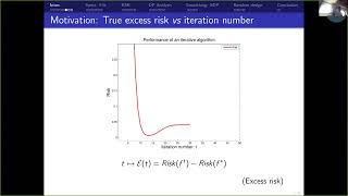 Alain Celisse: Early stopping for reaching optimality while saving the computational resource