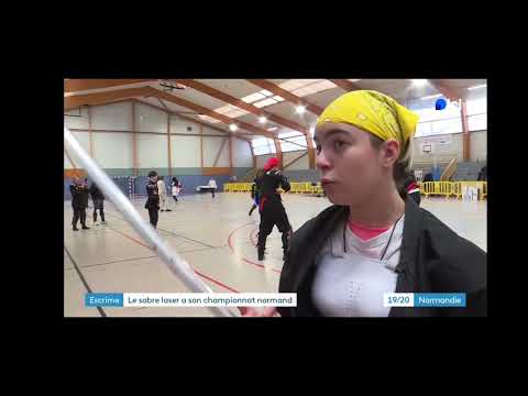 Reportage France TV Championnat Régional Sabre Laser 2024 Montivilliers