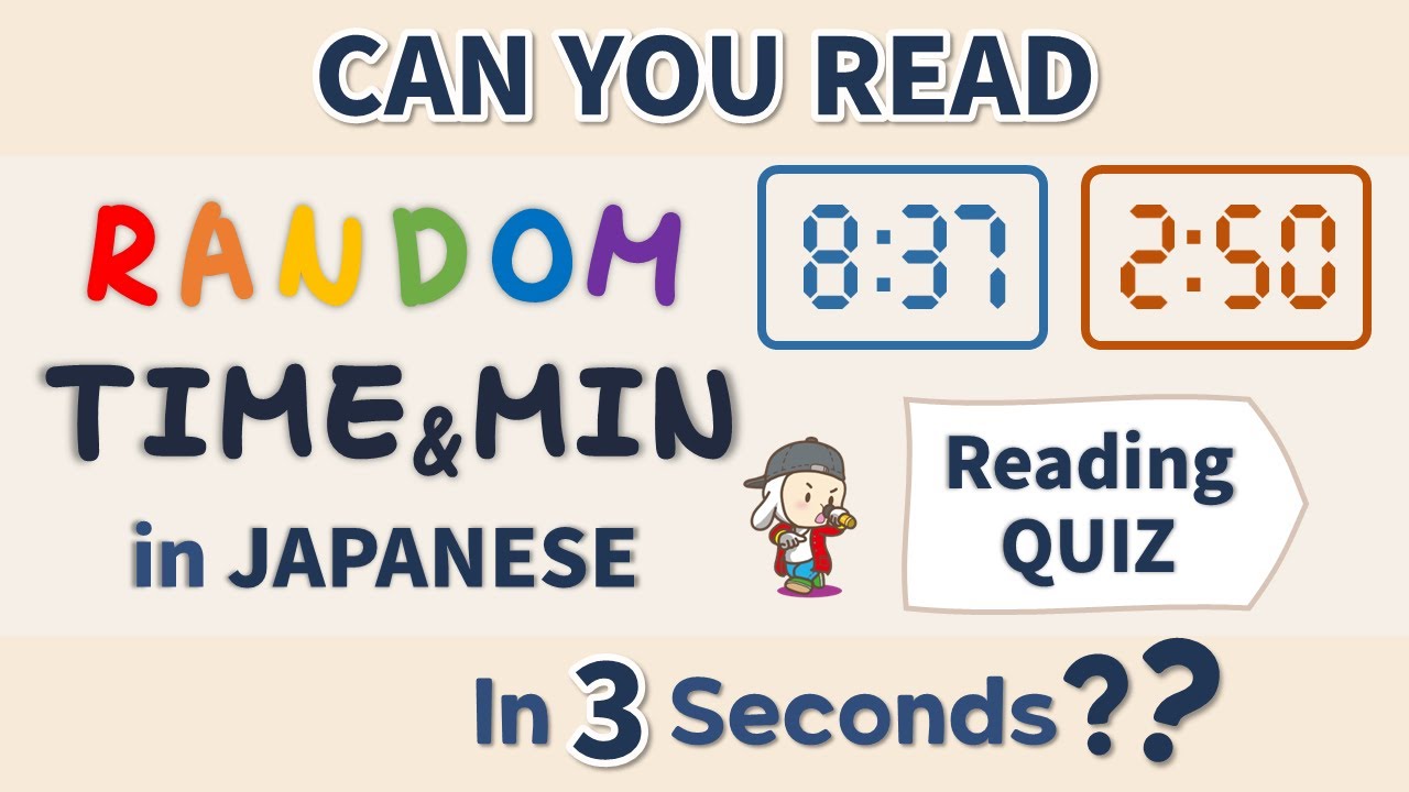 Can You Read Random Time and Minutes in Japanese? - reading practice ...