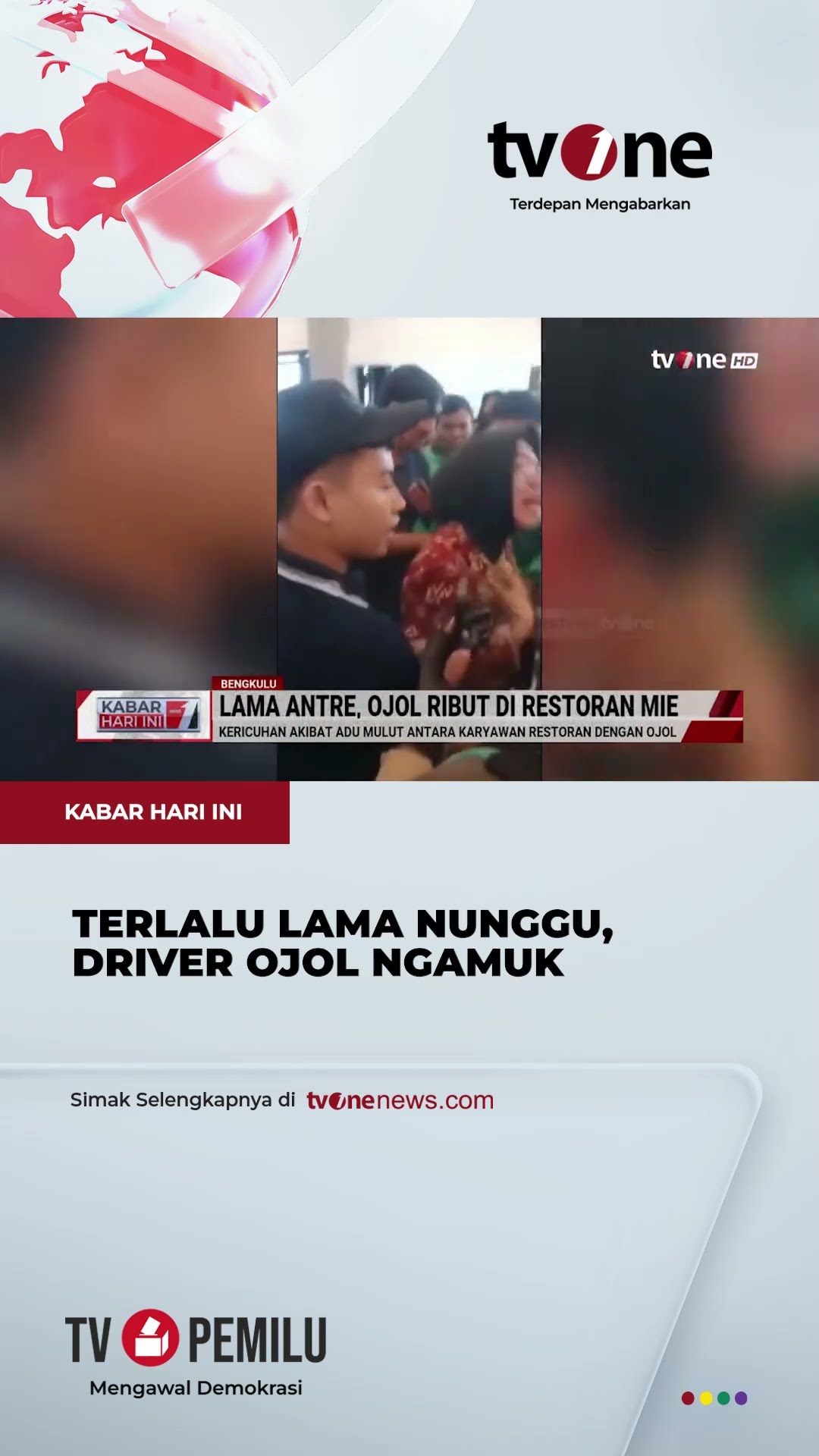 Ricuh Ojol Vs Pegawai Restoran Mie Cepat Saji di Bengkulu | tvOne
