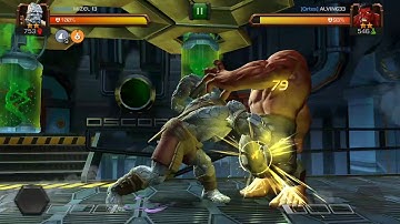 MARVELS:KORG VS RED HULK.