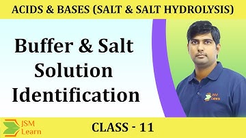 How to Identify Buffer Solution or Salt Solution Easily