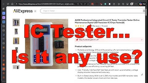 Checking out an AliExpress: "IC Tester"