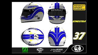 Speed Painting 3D Helmet with Photoshop & 3DsimED - Helmet for Synestra