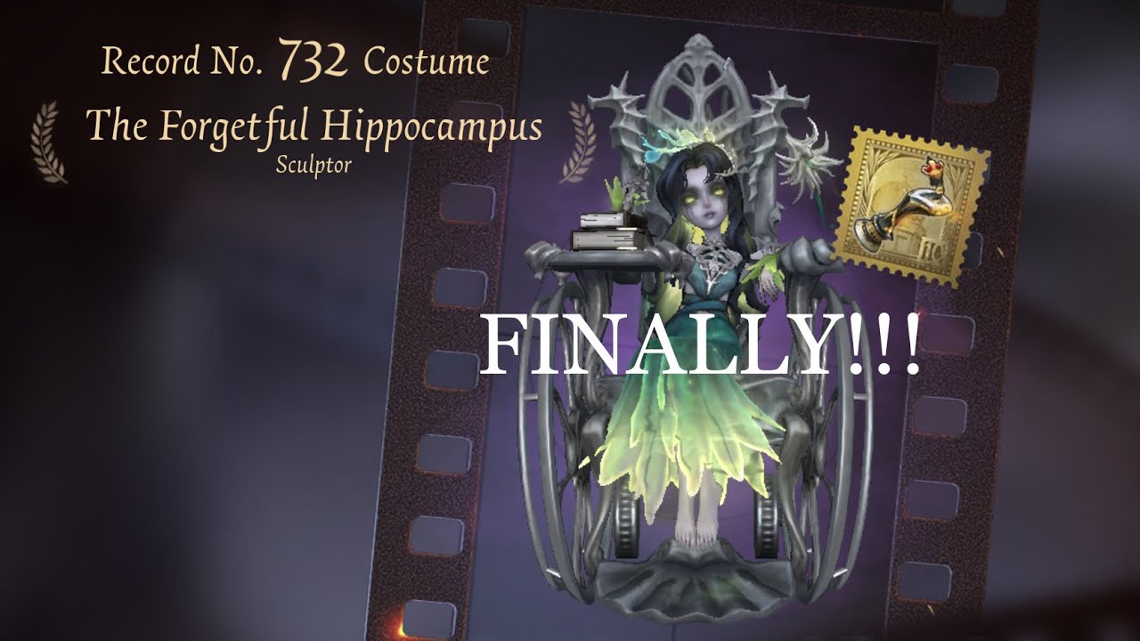 { Identity V } | I FINALLY GOT THIS SKIN! | Sculptor | The forgetful hippocampus | + | Endgame check