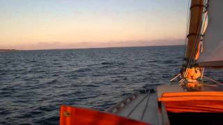 22' wooden catboat Nantucket Sound