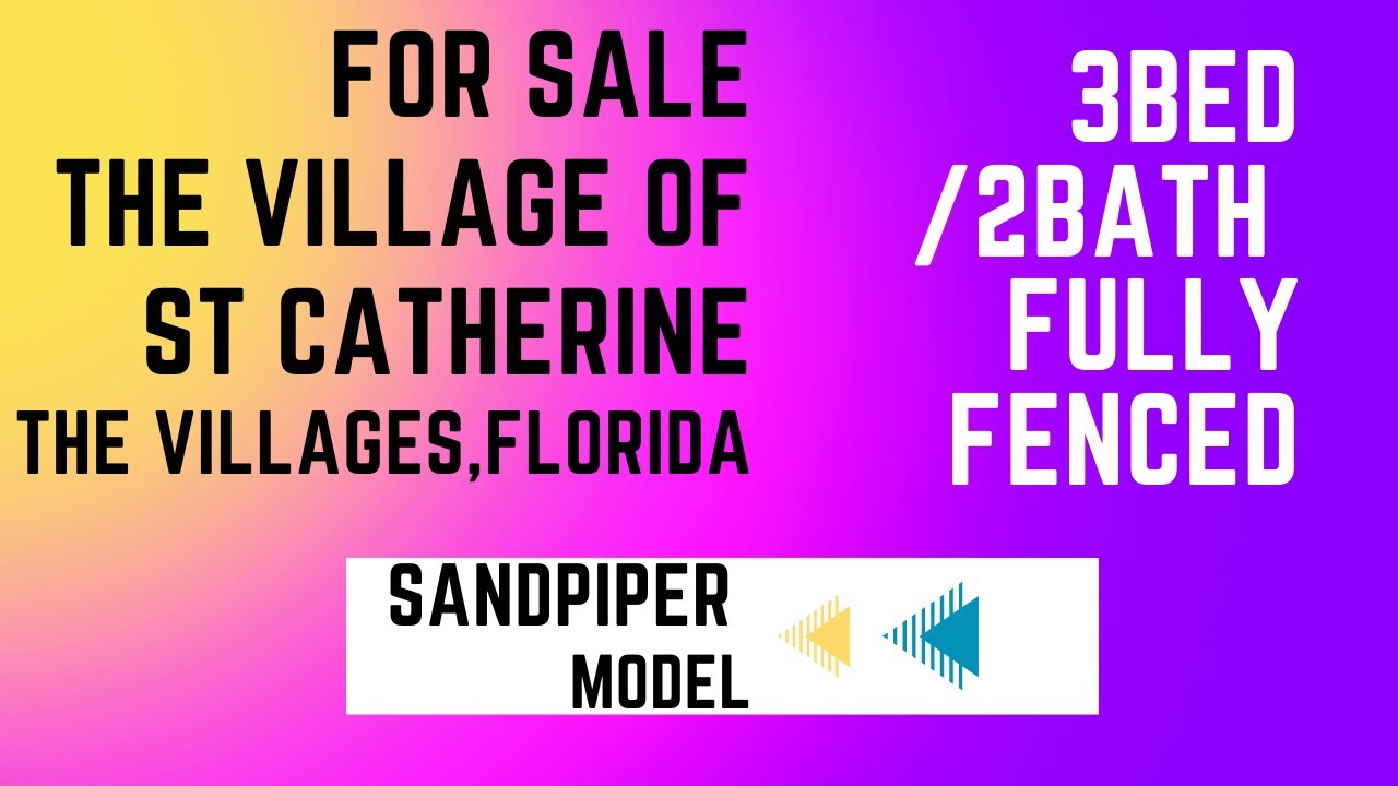 The Villages Florida, Home for Sale The Village of St.Catherine YouTube