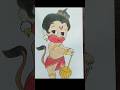 Lord Hanumanji Drawing#Baal Hanuman pencil drawing#Cute Hanumanji#shorts #art#viral @JuhiArt-nm5rv