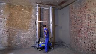 Interior Wall Plastering Rendering With Machine