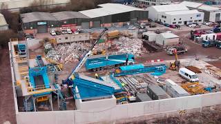 ETM Recycling plant construction timelapse video