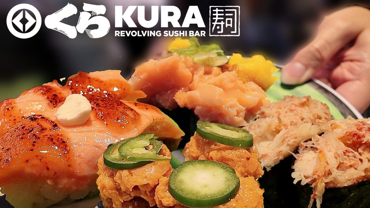 KURA REVOLVING SUSHI BAR in Fort Lee, NJ | CHEAP Japanese Conveyor Belt  Sushi ($ per plate!) - YouTube