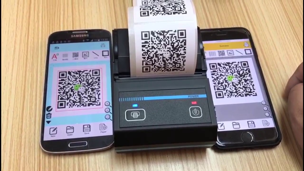 Vuggeviser Hvad er der galt Reaktor How to print qr code labels in android&ios phone for Milestone L5801 -  YouTube