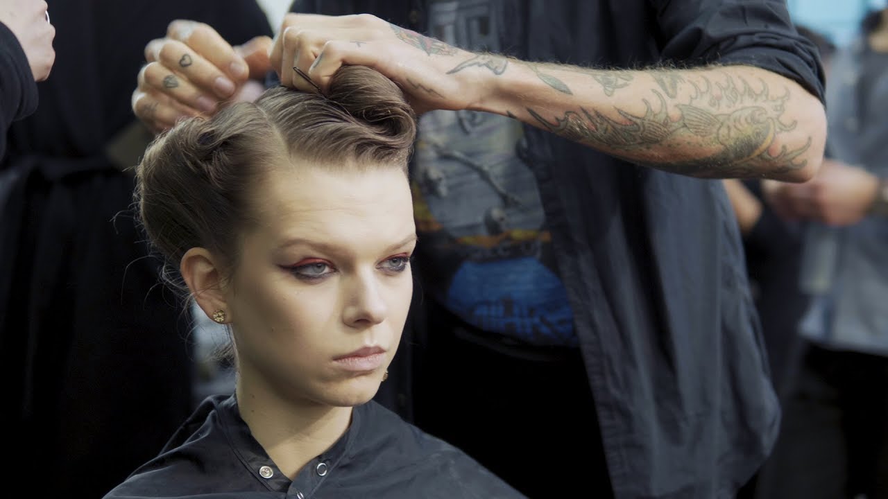 Romantic hair styles inspired by the sea by James Pecis for Antonio Marras