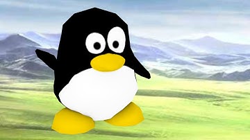 Tux is confused, but partying - SuperTuxParty