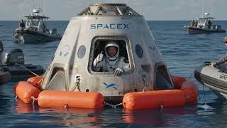 Dragon Capsule Splashdown and Recovery