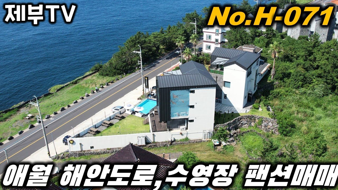 제주도 해안도로 팬션 매매 H071 바다 영구 조망,인기 좋은 핫 플레이스 제주도 부동산 매물,Jeju House for sale,Korea,제주도부동산TV YouTube