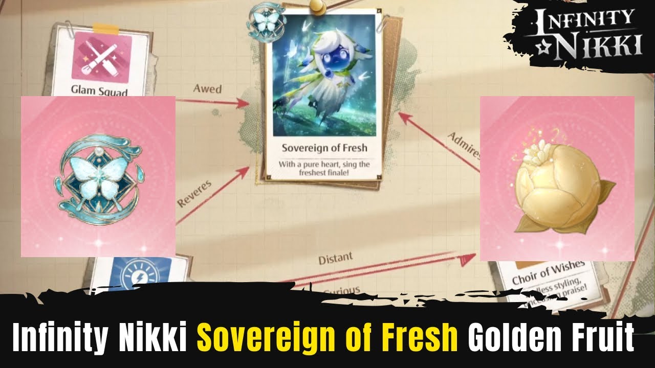 Infinity Nikki Styling Factions Wishing Woods Sovereign of Fresh Medal: Wishfield Golden Fruit