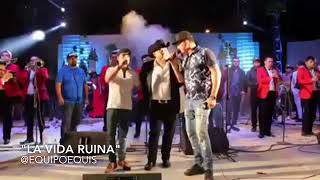 El Coyote "Jose Angel Ledesma" FT Los Plebes Del Rancho De Ariel Camacho - La Vida Ruina (En Vivo)