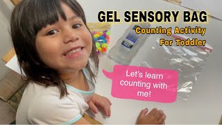 No Boring Counting Using Gel Sensory Bag | Learning For Toddler