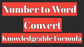 How to convert number to words in Word document? 1M+ View