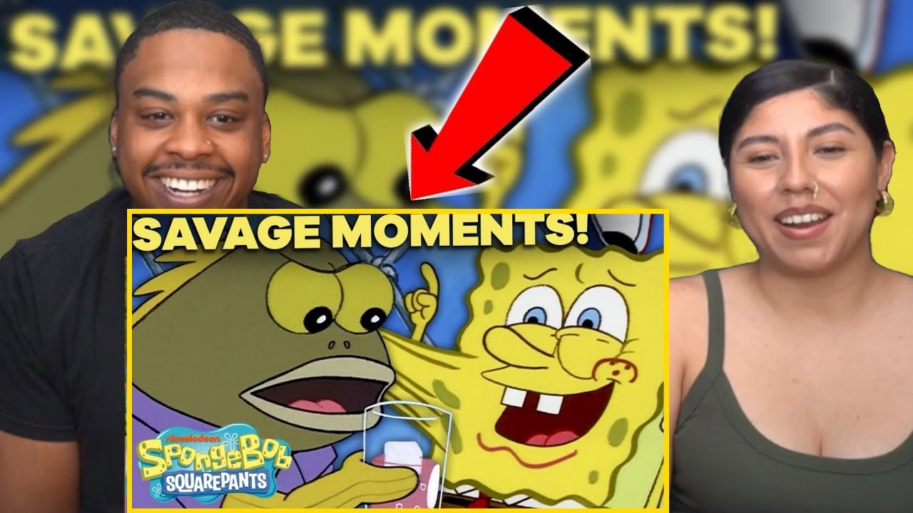 Spongebob Top 26 SAVAGE Moments REACTION YouTube