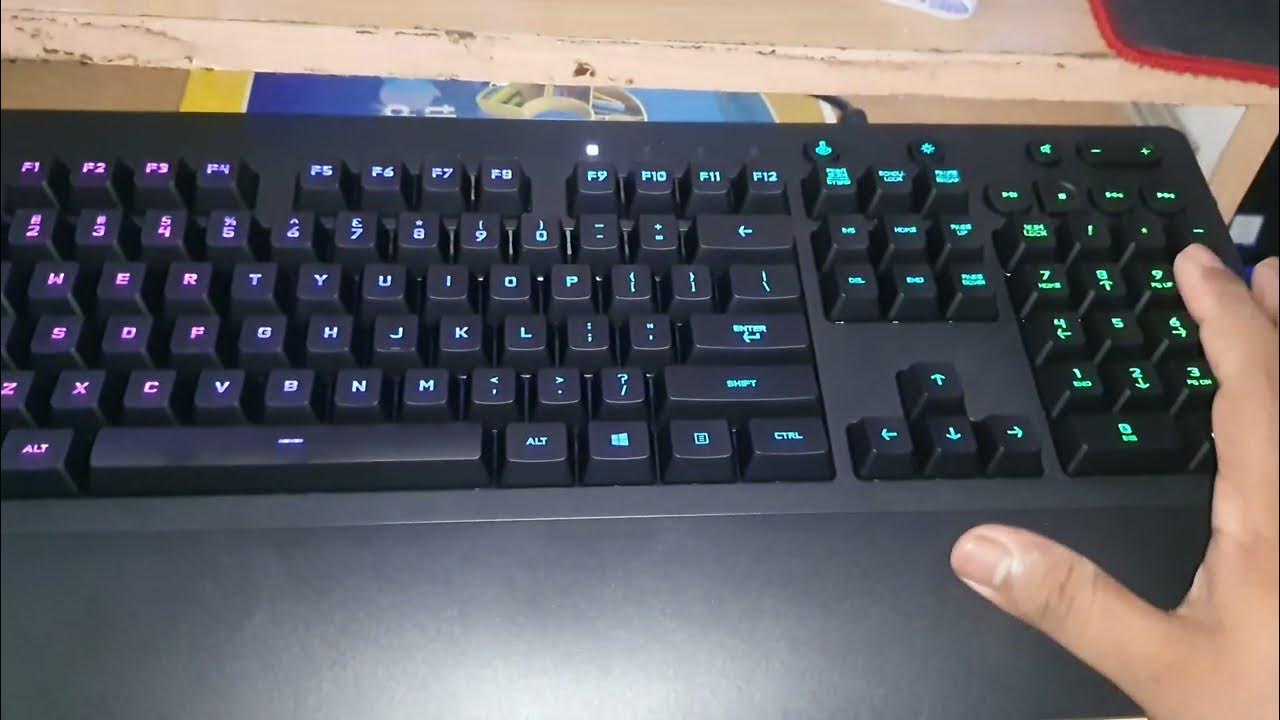 How to change rgb lights in logitech g213 gaming key board in telugu