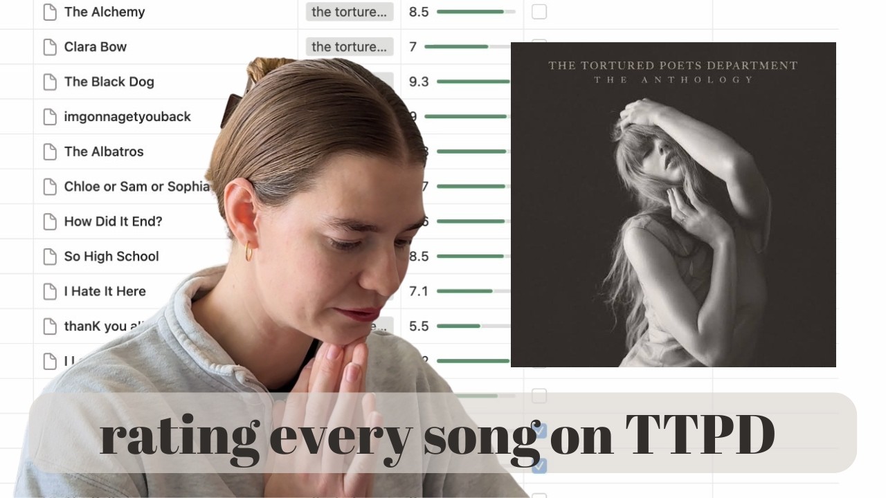 rating every song on the tortured poets department