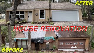 60 DAYS RENOVATING AN ABANDONED HOUSE  From START to FINISH (2 months in 5 Minutes )