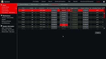 NVR v1.4.6 POS “GENERAL” PROTOCOL & ENCODING FORMATS