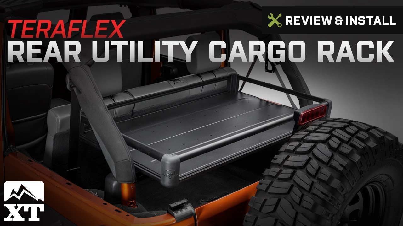 Jeep Wrangler Teraflex Rear Utility Cargo Rack 2007 2017 Jk 4 Door Review Install