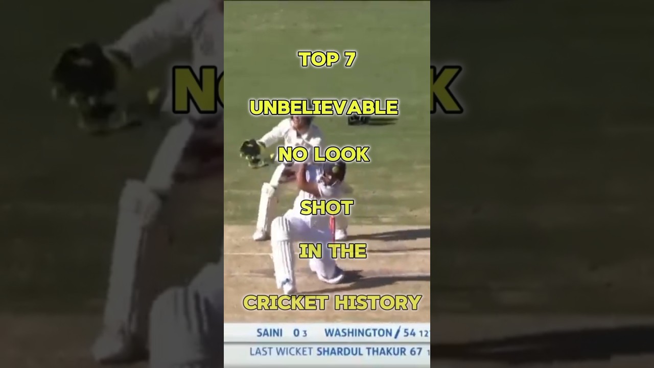 Top 7 unbelievable no look shot in the cricket history || 