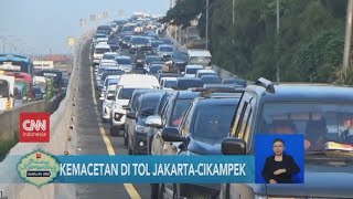 Kemacetan di Tol Jakarta Cikampek