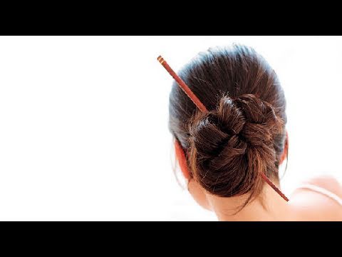 How to use Kanzashi for Super Long Straight hair  Littlemoon  Japanese  hairstyle Hair Long hair styles