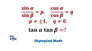 Find tan(alpha)*tan(beta) | Olympiad Math