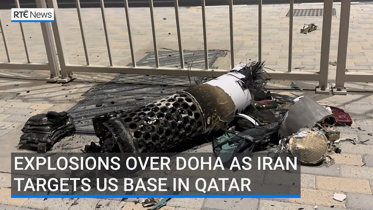 Explosions over Doha as Iran targets US base in Qatar