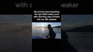 Me and the boys fishing with our JBL speaker #RigFishing
